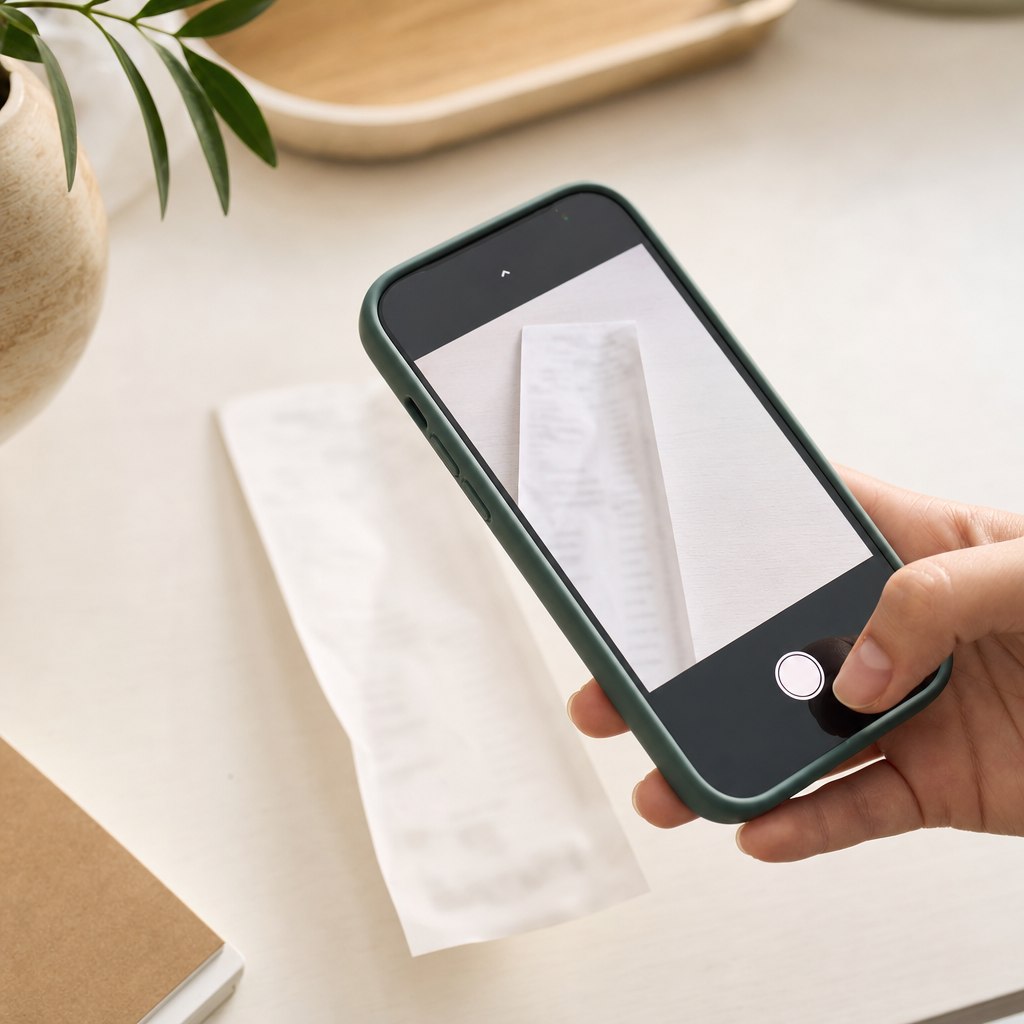 Beleg wird per Smartphone-App digital erfasst